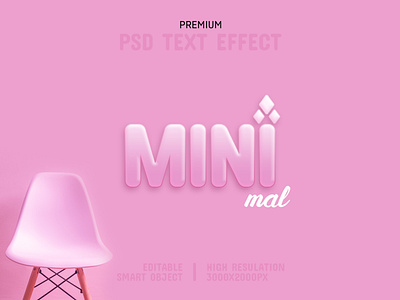 Minimal-PSD Text Effect Template 🎀