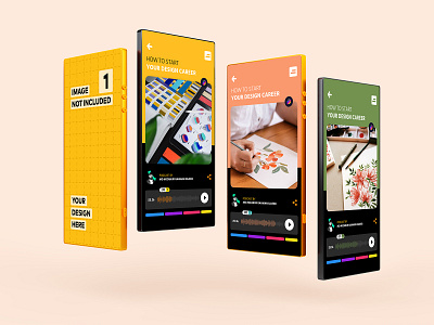 Smartphone App Promotion Mockup branding clean creative design graphic design illustration psd mockup template