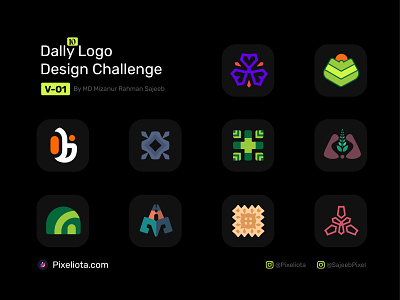 Dally 10 Logo Design Challenge V-01 branding brandmark clean creative identity illustration logo logoinspiration minimal