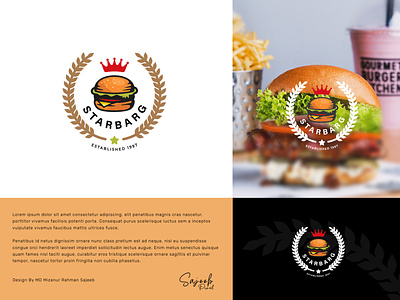 Starbarg Logo And Branding Design branding business logo clean creative food graphic design logo logomark restaurant ui