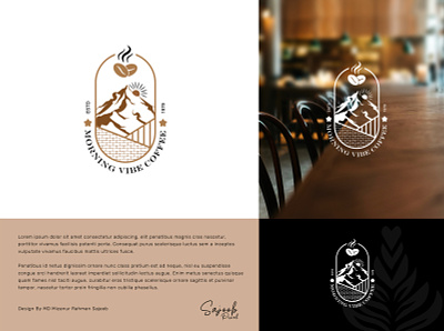 Morning Vibe Coffee | Logo Design ☕ branding clean creative coffee logo graphic design illustration logo logo design logo mark minimal ui