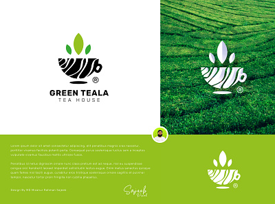 Green Teala | Tea House Logo And Branding Design photooftheday