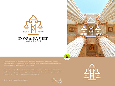 INOZA Family | Law Center Logo Design