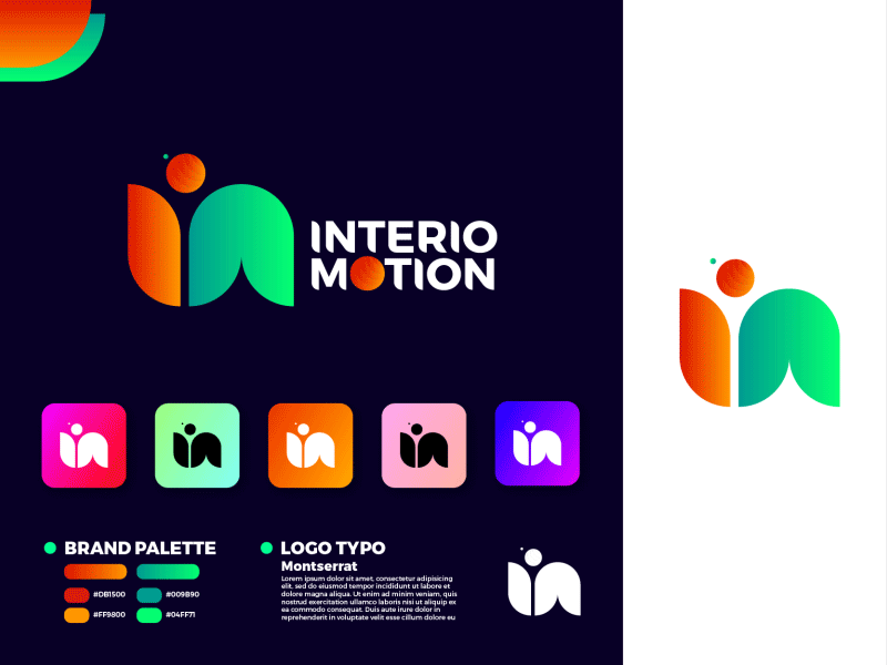 INTERIO MOTION - LOGO & ANIMATION animation 2d animation after effects animation design animation gif branding clean creative design graphic design illustration logodesign