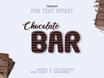Chocolate Bar Text Effect Template 🍫 typeset