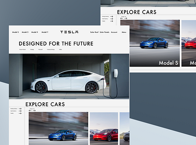 Tesla Website Redesign design desktop ecommerce editorial high end luxury model model 3 model x model y product design tesla ui ux vehicle website