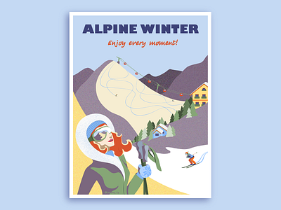 Alpine Winter Poster