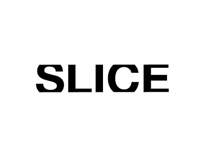 Slice clever expressive typography graphic slice type typography wordmark words
