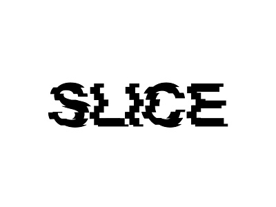 Slice clever expressive typography graphic slice type typography wordmark words