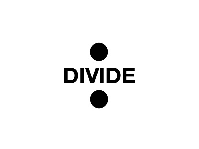 Some division clever divide expressive typography graphic type typography wordmark words