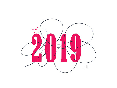 Happy 2019! 2019 happynewyear newyear type typography