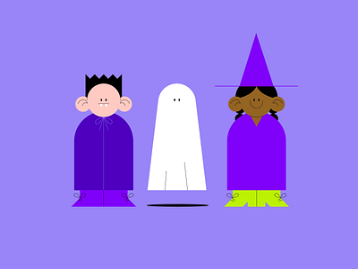 Halloween Crew 2d animation 2d character after effect animation design flat design halloween halloween illustration illustration illustrator motion motion animation motion art motion design