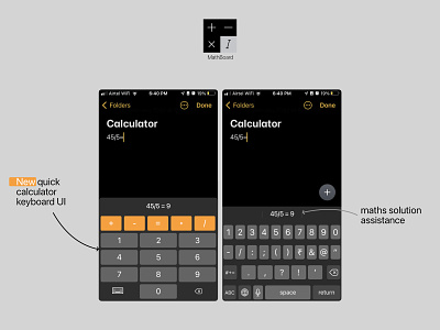 MathBoard calculator ios app design maths user experience ux