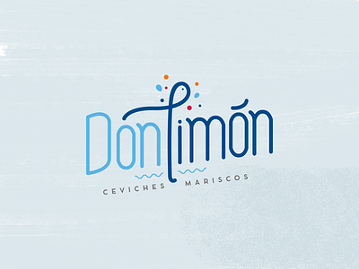 Don Limón – Branding blue branding identity lettering logo ocean seafood visual