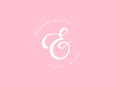 Estefany García | Personal Brand branding brands lettering logo logo design pink visual identity