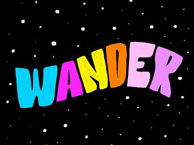 Wander galaxy ipad lettering lettering procreate wander