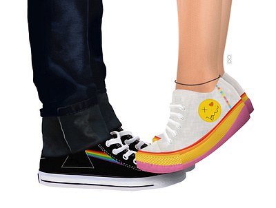 Converse Love art converse design digital art digital painting graphic design illustration painting vector