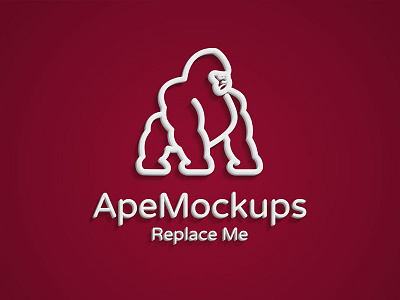 3D Logo Text Mockup 3d free logo mockup text