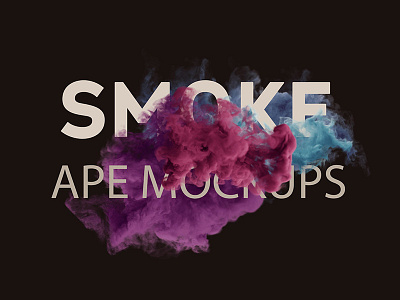 New Ape Mockup Smoke Scene ape mockup new scene smoke