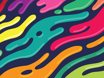 Liquid abstract color illustration