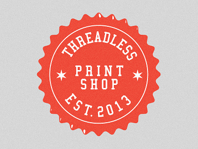 Threadless Print Shop chicago logo threadless type