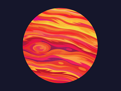 Jupiter Study no. 01 abstract art color illustration jupiter space