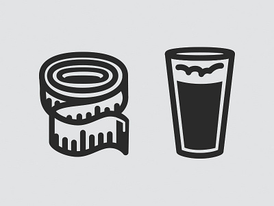 Icons beer icons illustration