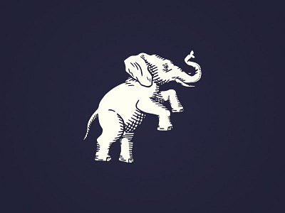 Elephant Mark elephant illustration logo trunk club