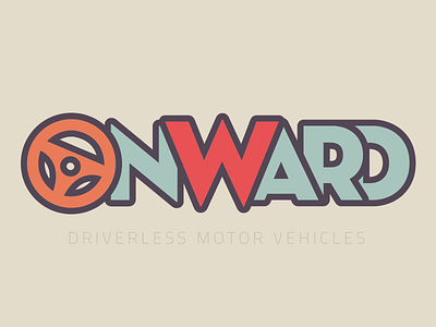 Driverless Car Logo | Daily Logo Challenge Day 5 branding car dailylogochallenge design drive driverless logo onward vehicle