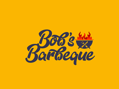 Flame Logo | Daily Logo Challenge Day 10 barbeque branding dailylogochallenge design fire flame grill logo restaurant