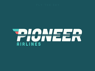 Airline Logo | Daily Logo Challenge Day 12 airline airlines airplane branding dailylogochallenge design fly the sky flying logo pioneer travel