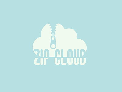 Cloud Computing Logo | Daily Logo Challenge Day 14 branding cloud clouds dailylogochallenge design logo sky zip zip cloud zipper