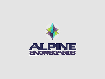 Geometric Logo | Daily Logo Challenge Day 17 alpine branding dailylogochallenge design geometric logo snowboard