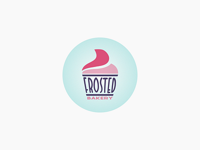 Cupcake Logo | Daily Logo Challenge Day 18 bakery branding cake cupcake dailylogochallenge design frosted frosting logo sweet treats