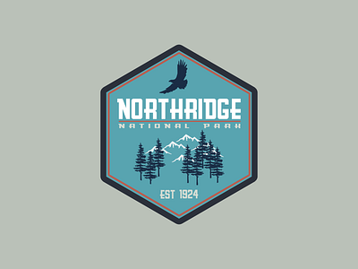 National Park Logo | Daily Logo Challenge Day 20 branding dailylogochallenge design eagle logo mountains national park nature outdoors park trees