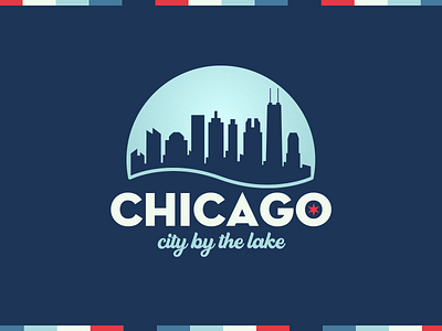 City Logo | Daily Logo Challenge Day 22 branding chicago city city by the lake cloud gate dailylogochallenge design logo skyline