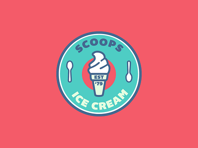 Ice Cream Company Logo | Daily Logo Challenge Day 27 branding company dailylogochallenge design ice cream logo scoops sweet
