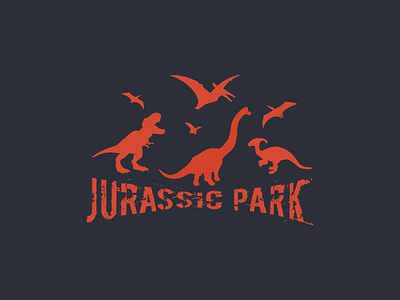 Dinosaur Amusement Park Logo | Daily Logo Challenge Day 35 amusement park branding dailylogochallenge design dinosaur dinosaurs jurassic park logo