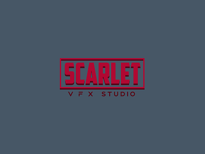Scarlet Logo | 30 Day Logo Challenge Day 9 30daylogochallenge branding design film logo logocore scarlet studio vfx visualeffects