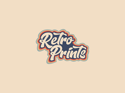 Retro Prints Logo | 30 Day Logo Challenge Day 10