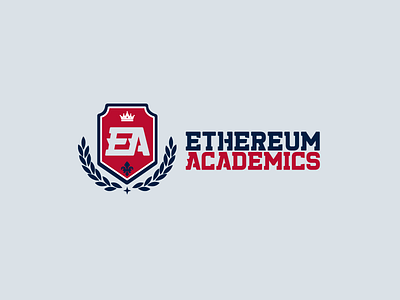 Ethereum Academics Logo | 30 Day Logo Challenge Day 15 30daylogochallenge academics academy branding computer science design ethereum logo logocore online learning