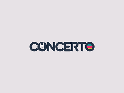 Concerto Logo | 30 Day Logo Challenge Day 25 30daylogochallenge branding concert concerto design logo logocore rock show tickets tour venue