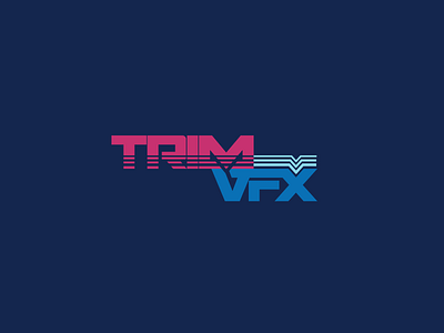 Trim VFX Logo | 30 Day Logo Challenge Day 29 30daylogochallenge branding design effects fui logo logocore studio trim vfx visual