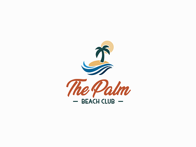 30DaysofLogos Challenge Day 8 - Beach Club 30daysoflogos beach branding club design logo palmtree resort thepalm vacation