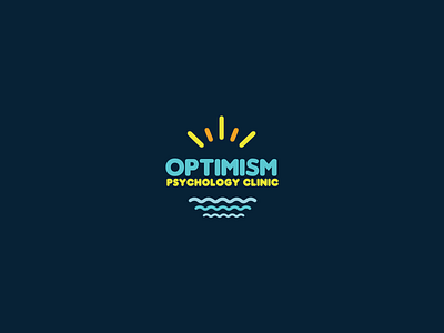 30DaysofLogos Challenge Day 11 - Psychology Clinic 30daysoflogos branding calm clinic design logo optimism positivity psychology relax serene sun waves