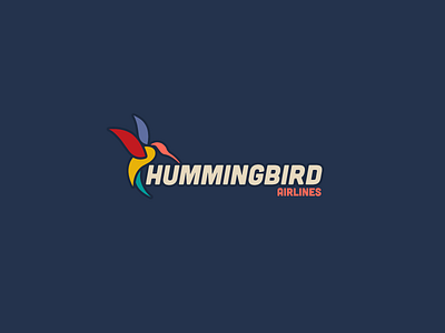 30DaysofLogos Challenge Day 15 - International Airline 30daysoflogos airline airplane branding design flying hummingbird international logo travel