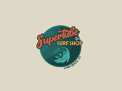 30DaysofLogos Challenge Day 24 - Surf Shop 30daysoflogos branding california design logo shop supertube surf surfboard surfing surfshop waves westcoast