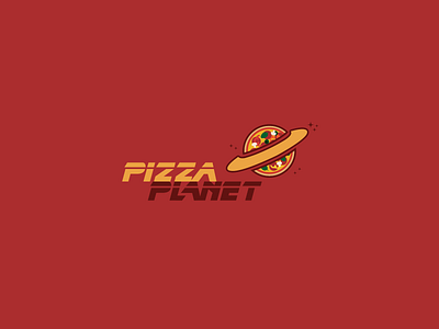 30DaysofLogos Challenge Day 5 - Pizza Restaurant 30daysoflogos branding design logo pizza pizzaplanet planet restaurant space