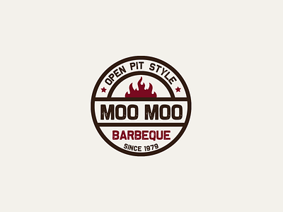 30DaysofLogos Challenge Day 12 - Barbeque Restaurant 30daysoflogos barbeque bbq branding design flame grill logo moomoo restaurant