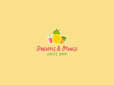 30DaysofLogos Challenge Day 21 - Juice Bar 30daysoflogs bar branding design juice logo mango pineapple